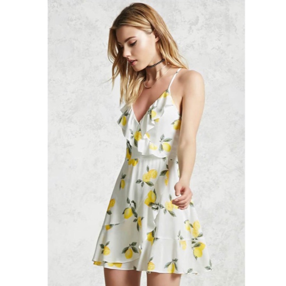 Light Flowy Lemon Mini Dress